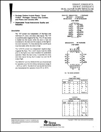 SN74LS107AD datasheet: Dual J-K flip-flops with clear SN74LS107AD