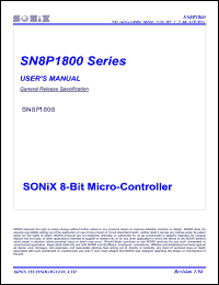 SN8P1808Q datasheet: 5 V, 8-bit microcontroller SN8P1808Q