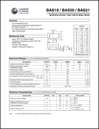 BAS19 datasheet: 120 V,  surface mount switchig diode BAS19