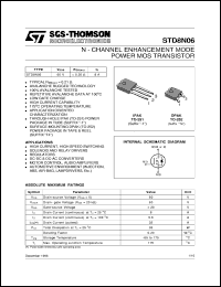 STD8N06 datasheet: N-CHANNEL ENHANCEMENT MODE POWER MOS TRANSISTOR STD8N06