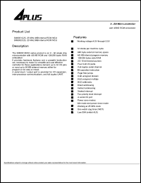 APU8051 datasheet: 8-bit single-chip microcontroller with 4 KB ROM,128 bytes RAM embedded APU8051