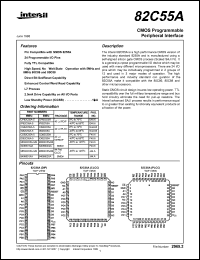 MD82C55A-5/B datasheet: CMOS programmable peripheral interface, 5MHz MD82C55A-5/B