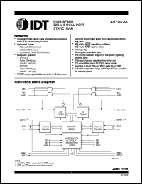 IDT7007L55PFI datasheet: High-speed 32K x 8 dual-port static RAM, 55ns, low power IDT7007L55PFI