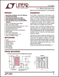 LTC3401EMS datasheet: 1A, 3MHz micropower synchronous boost converter LTC3401EMS