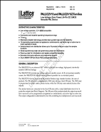 PALLV22V10-15JI datasheet: Low-voltage EE CMOS versatile PAL, 15ns PALLV22V10-15JI