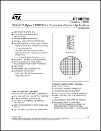 ST19RF08 datasheet: SMARTCARD MCU WITH 8176BYTES EEPROM FOR CONTACTLESS/CONTACT APPLICATIONS ST19RF08
