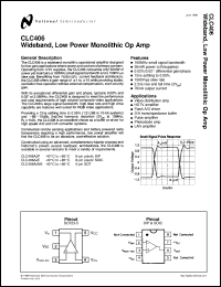 CLC406AJE-TR13 datasheet:  Wideband, Low-Power Monolithic Op Amp CLC406AJE-TR13