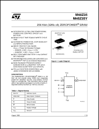 M48Z35AV-10PC1 datasheet: 256 KBIT (32KB X 8) ZEROPOWER SRAM M48Z35AV-10PC1