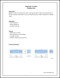 LC-11 datasheet: Magnetic contact. LC-11