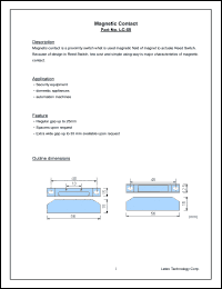 LC-69 datasheet: Magnetic contact. LC-69