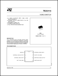 TEA2114 datasheet: VIDEO SWITCH TEA2114