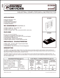 232B datasheet: Max voltage:40V; 200mA; industrial computer data line protector. For RS-232 transmission lines, catagory 3 systems, control & monitoring systems, analog signal transmissions and telemetry outstations 232B