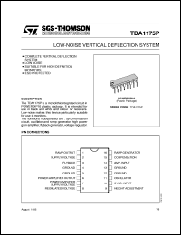 TDA1175P datasheet: LOW-NOISE VERTICAL DEFLECTION SYSTEM TDA1175P