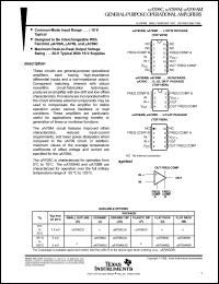 uA709MU datasheet: General-purpose operational amplifier uA709MU