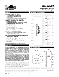 GAL16VP8B-25LP datasheet: High-speed E2CMOS PLD generic array logic, 25ns GAL16VP8B-25LP