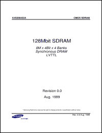 K4S281632M-TC10 datasheet: 128Mb SDRAM, 3.3V, LVTTL, 66MHz K4S281632M-TC10