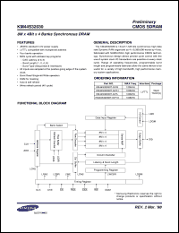 K4S640832H-TL75 datasheet: 64Mb synchronous DRAM, 3.3V, LVTTL interface, 133MHz K4S640832H-TL75