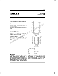 DS1609 datasheet: Dual port RAM, 256byte DS1609