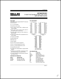 DS1688 datasheet: 3 Volt/5 Volt serialized real time clock with NV RAM control DS1688