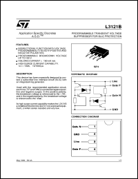 L3121B datasheet: PROGRAMMABLE TRANSIENT VOLTAGE SUPPRESSOR - (ASD) L3121B