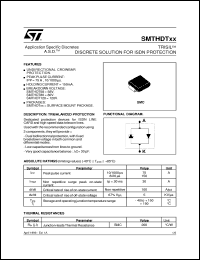 SMTHDT58 datasheet: TRISIL - DISCRETE SOLUTION FOR ISDN PROTECTION (ASD) SMTHDT58