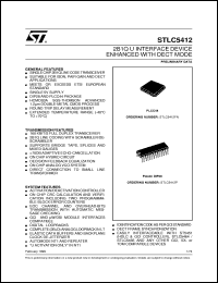 STLC5412FN datasheet: 2B1Q U INTERFACE DEVICE ENHANCED WITH DECT MODE STLC5412FN