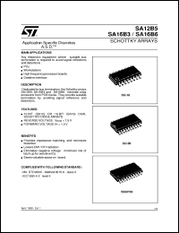 SA16B6 datasheet: SCHOTTKY ARRAYS - (ASD) SA16B6