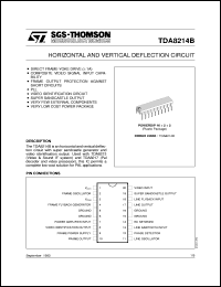 TDA8214B datasheet: HORIZONTAL AND VERTICAL DEFLECTION CIRCUIT TDA8214B