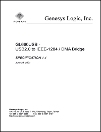 GL640USB datasheet: 12 MHz, USB 2.0 to IEEE-1284/DMA bridge GL640USB