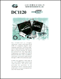 DC1120 datasheet: 2.5 V,  USB 2.0 video camera controller DC1120