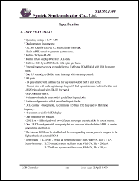 STK55C1500 datasheet: 2.5-4.5 V, LCD controller STK55C1500