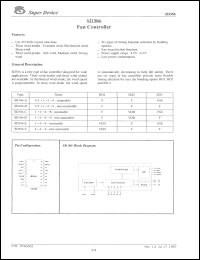 SD306-A datasheet: 4.5 V, fan controller SD306-A