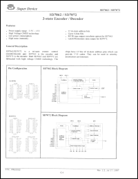 SD7072-M6 datasheet: 12 V, 3-state encoder/decoder SD7072-M6