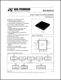 STFLWARP20/PL datasheet: 8-BIT DIGITAL FUZZY CO-PROCESSOR STFLWARP20/PL