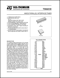 TS68230 datasheet: HCMOS PARALLEL INTERFACE/TIMER TS68230