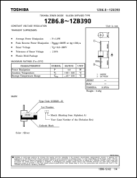 1ZB180 datasheet: Zener diode for constant voltage regulation and transient suppressors applications 1ZB180