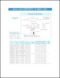 BL-XUB361-F9 datasheet: Super red, 30 mA, axial LED lamp with Z bent lead BL-XUB361-F9