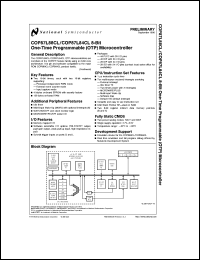 COP87L84CLM-XE datasheet: 8-Bit One-Time Programmable (OTP) Microcontroller COP87L84CLM-XE