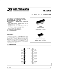 TEA6425 datasheet: VIDEO CELLULAR MATRIX TEA6425