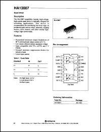 HA13007 datasheet: 7 V, quad driver HA13007