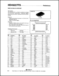 HD49227FS datasheet: 0.3-6.7 V, RAM controller for data/DAT HD49227FS