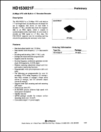 HD153021F datasheet: 25 Mbps VFO with 1-7 encoder/decoder HD153021F