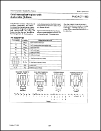 74ACT11652 datasheet: 5 V, octal transceiver/register with direction pin (3-state), INV 74ACT11652