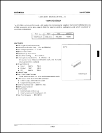 TMP47C454AN datasheet: ROM 4096 x 8-bit, RAM 768 x 4-bit, CMOS 4-bit microcontroller TMP47C454AN