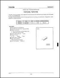 TMP4270N datasheet: ROM 1024 x 8-bit, RAM 32 x 4-bit, NMOS 4-bit microcontroller TMP4270N