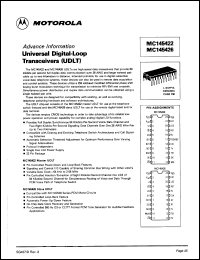 MC145422L datasheet: Universal digital-loop transceiver (UDLT). MC145422L