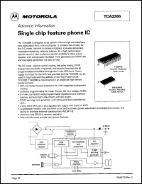 TCA3386DW datasheet: Single chip feature phone IC. TCA3386DW