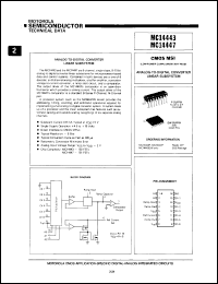MC14447P datasheet: Analog-to-digital converter linear subsystem. MC14447P