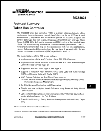 MC68824I datasheet: Token bus controller. MC68824I