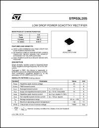 STPS3L25S datasheet: LOW DROP POWER SCHOTTKY RECTIFIER STPS3L25S
